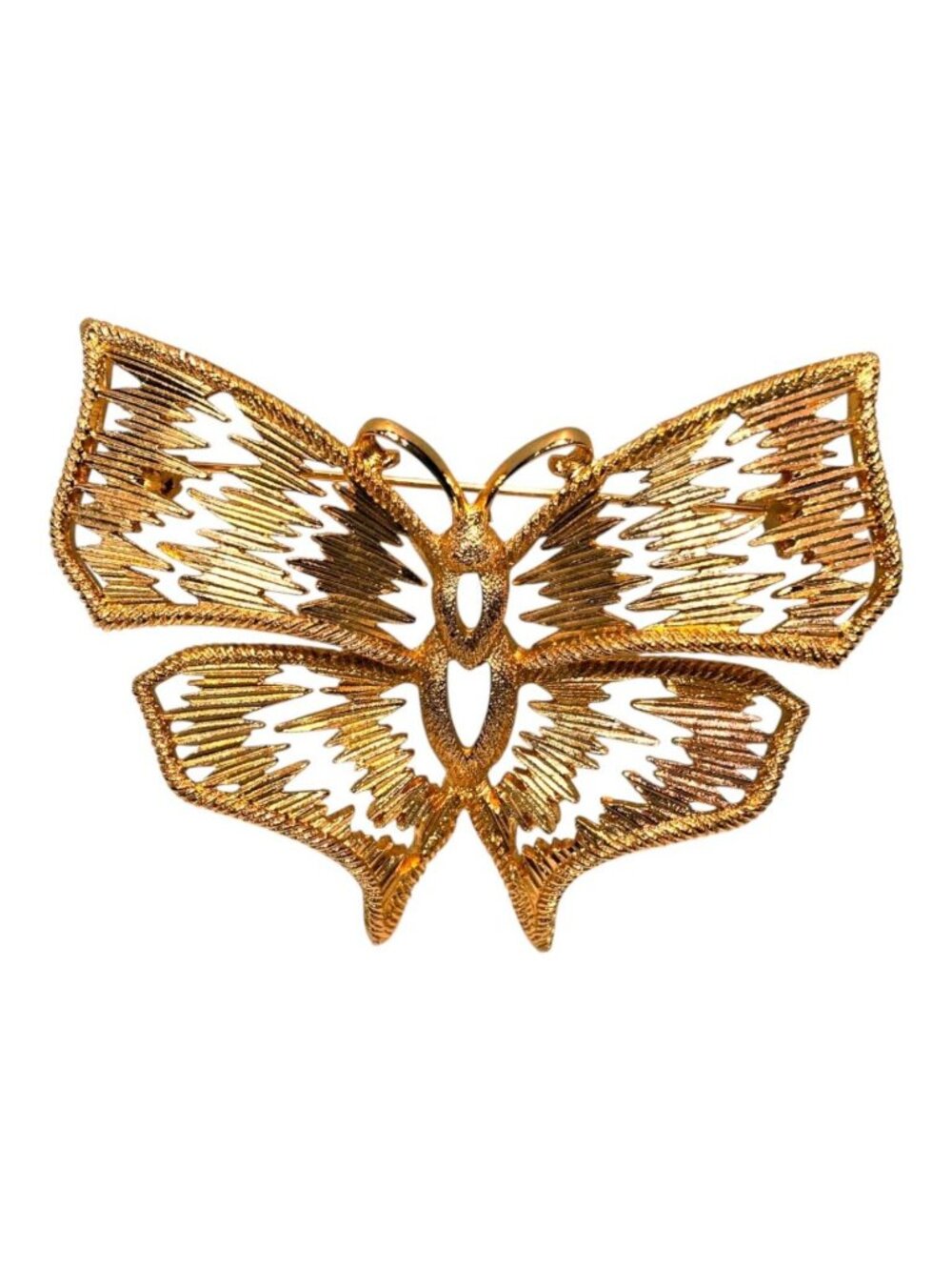Dior Butterfly Motif Brooch Metal